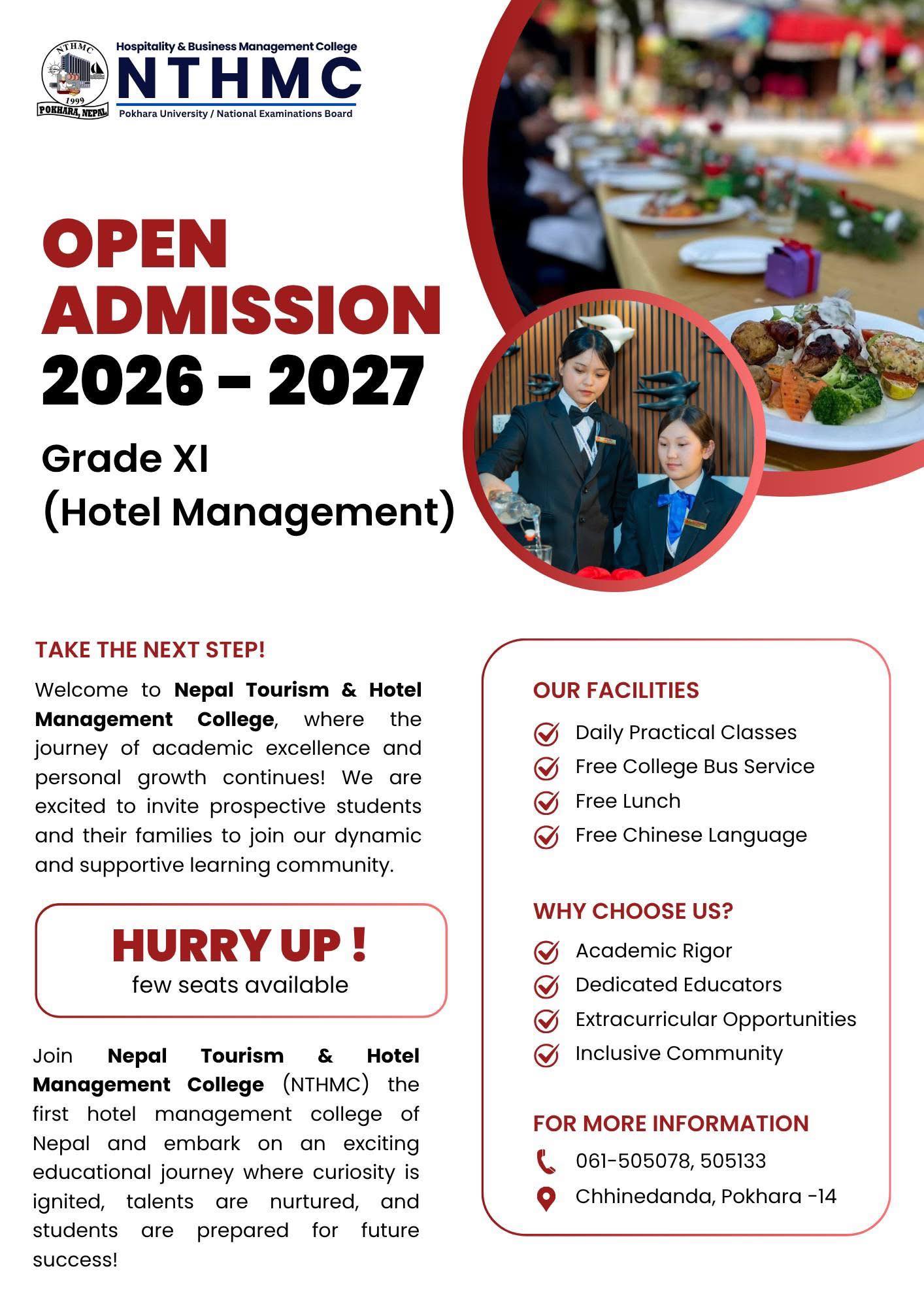 Admission Open for Grade 11 